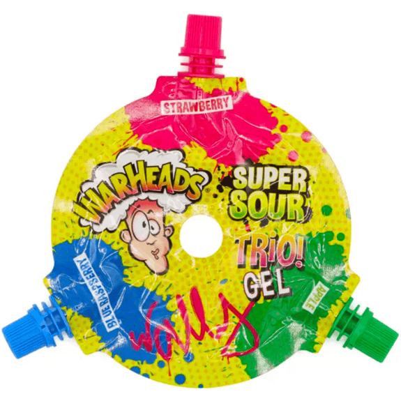 Warheads Super Sour Gel Trio Wheel (51g)