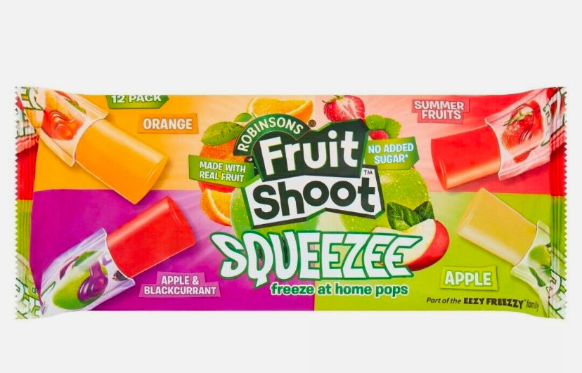 Fruit Shoot Squeezee Ice Pops 12x45ml