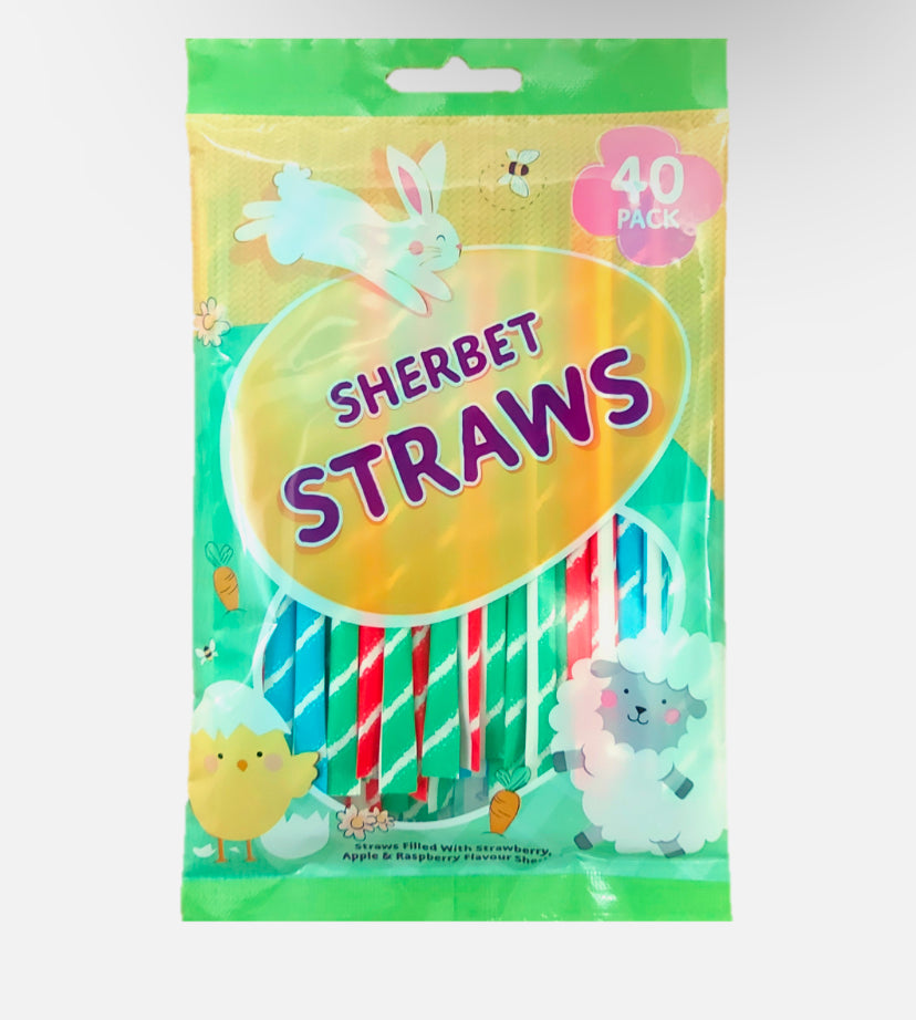 Easter 40 Sherbet Straws