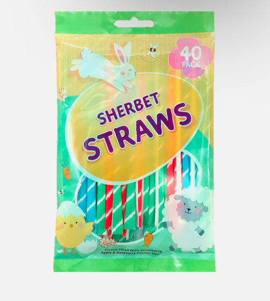 Easter 40 Sherbet Straws