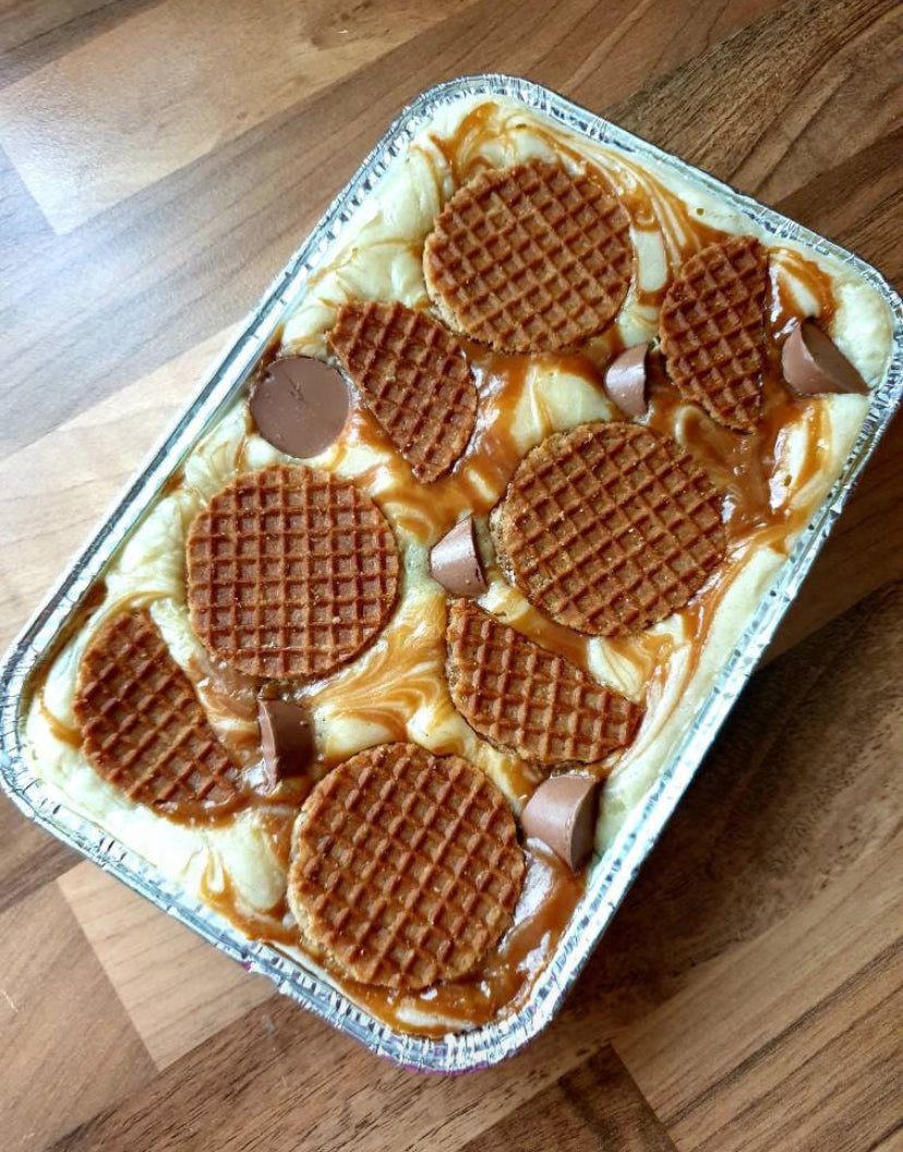 Caramel Waffle Blondies